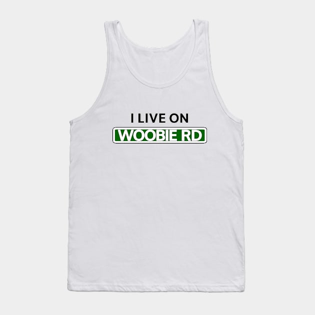 I live on Woobie Rd Tank Top by Mookle